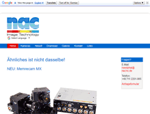 Tablet Screenshot of nacinc.de